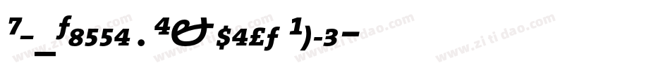 Hu_TiffeyExpert Bold字体转换